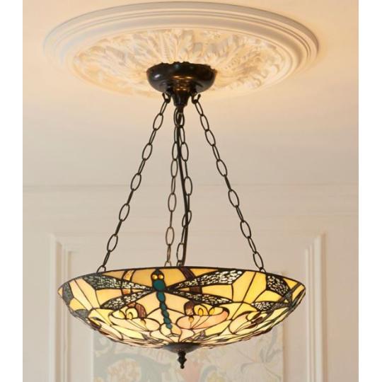 fuggesztek tiffany szitakotos lampa kezzel keszult hendmade tiffany stilusu uvegernyo e27-es led sullyesztett mennyezeti lampa  1900-as evekbeli belsoepiteszeti dizajn 2.jpg